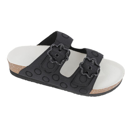 Ciabatte Sabatini donna nero doppio velcro – Memory Foam