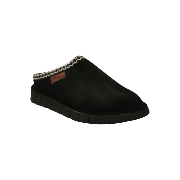 Pantofola Melluso Walk PD533Q nera, vista di tre quarti