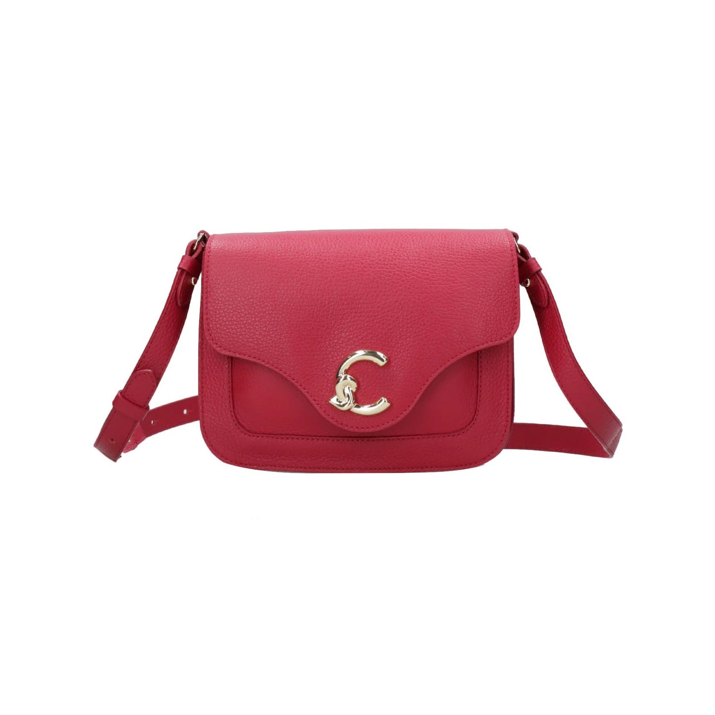 COCCINELLE Borsa Donna a Tracolla Rossa, In Vera Pelle, C-Me Small