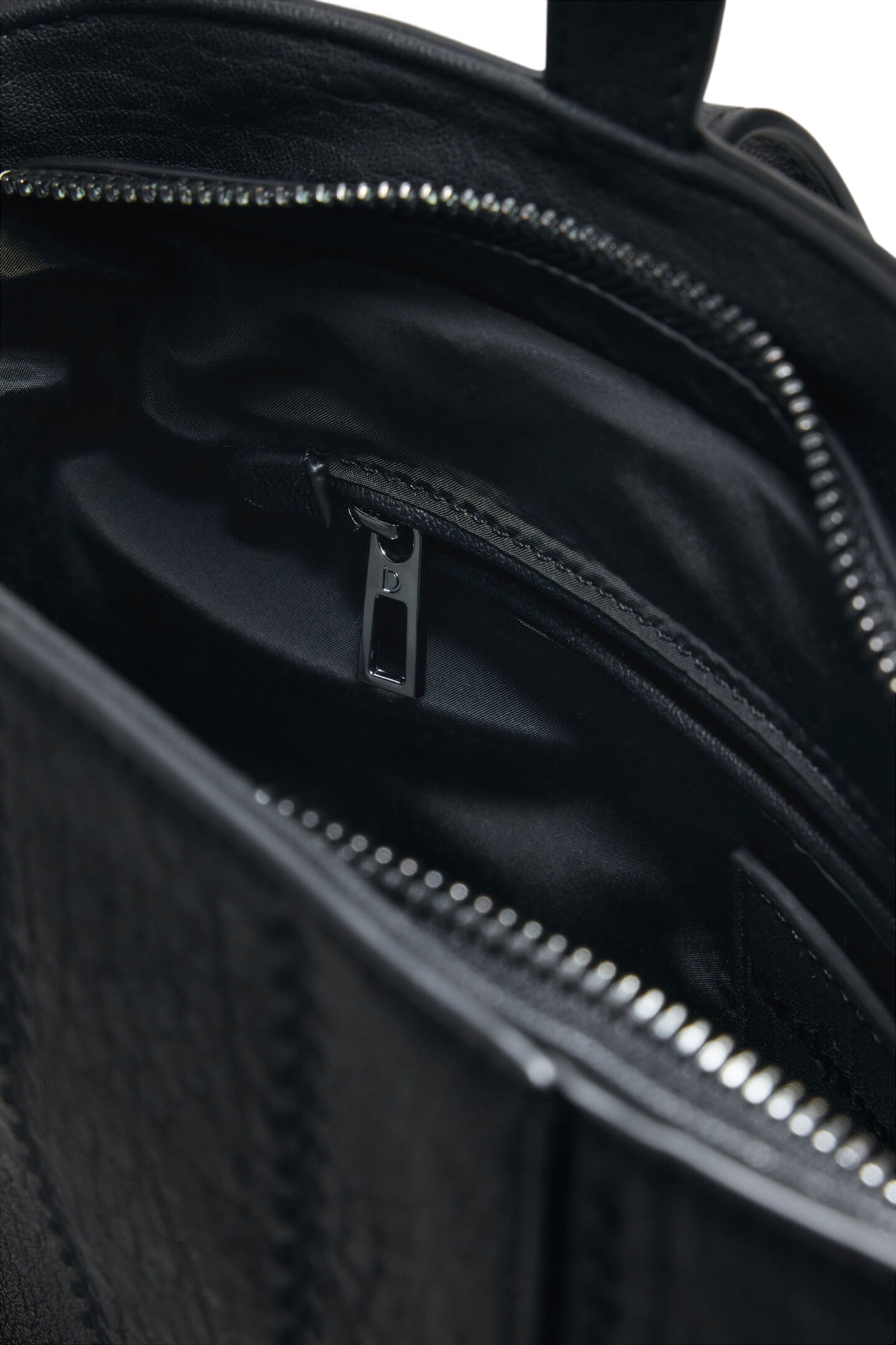 DESIGUAL Zaino Donna Nero Embro Patch Pretoria Mini