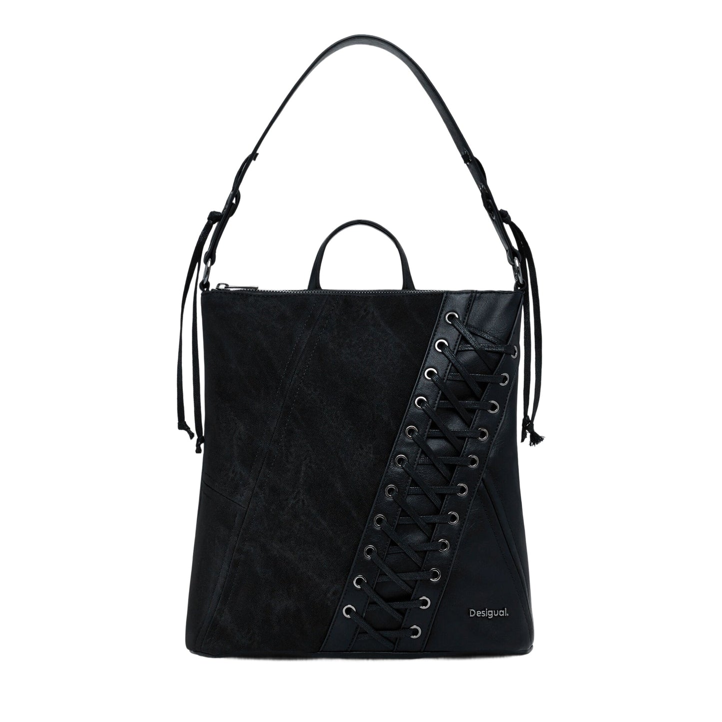 DESIGUAL Zaino Donna Patch Tango Pretoria Mini Nero