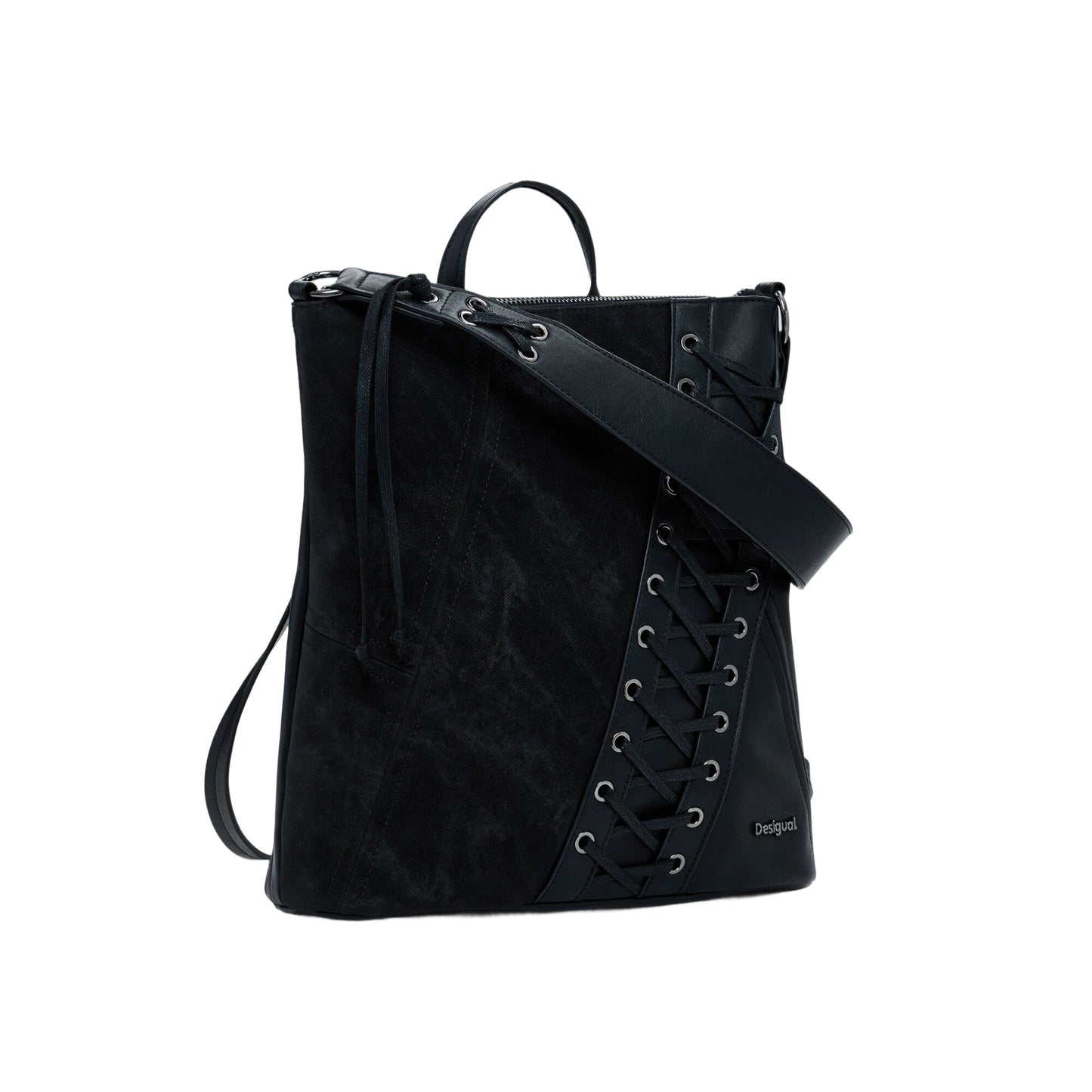 DESIGUAL Zaino Donna Patch Tango Pretoria Mini Nero