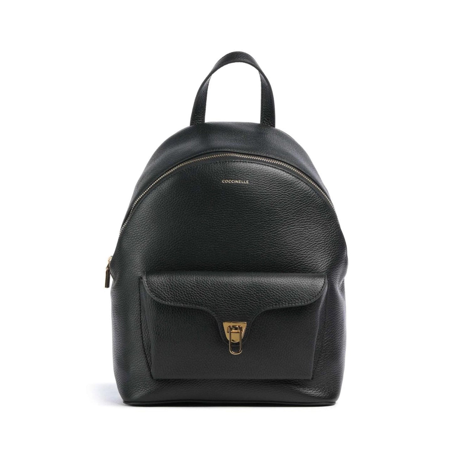 Coccinelle Zaino Donna Nero, In Vera Pelle, Beat Generation