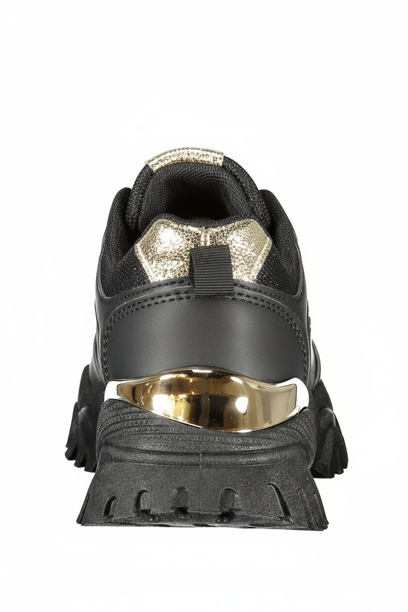 LAURA BIAGIOTTI Sneakers Donna Nere con Lacci e Dettagli Logo