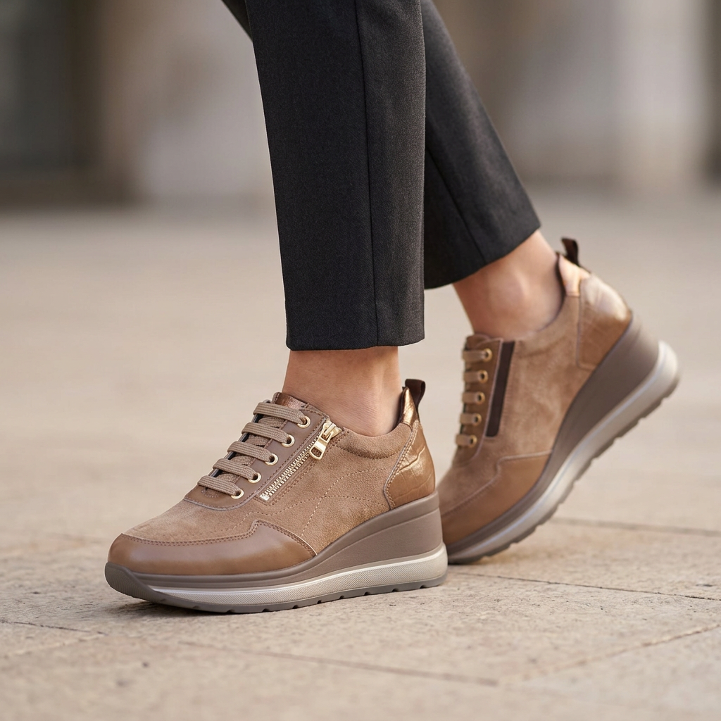 Melluso R25566 indossate, primo piano da campagna calzature