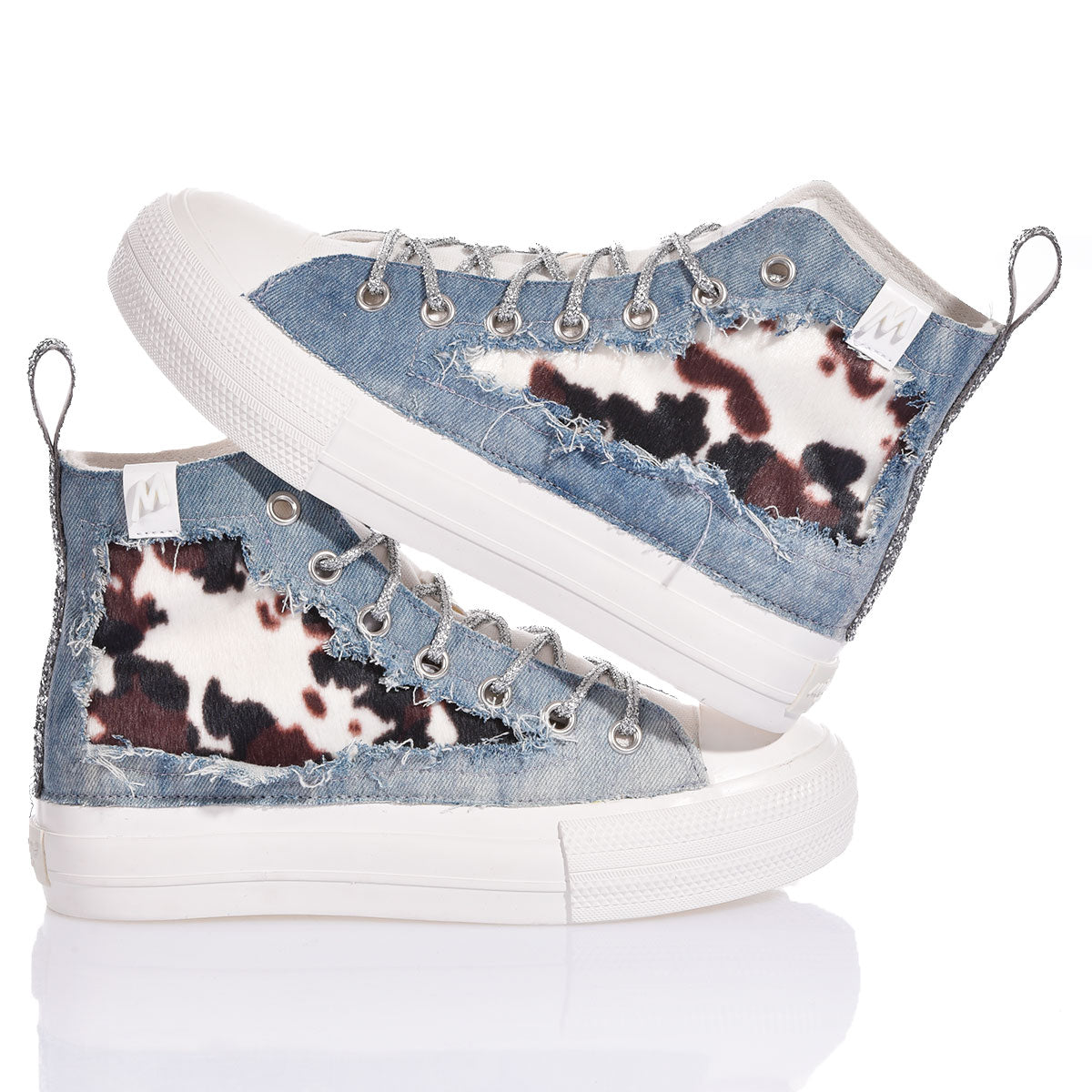 Mimanera Airlines Platform Denim Cow