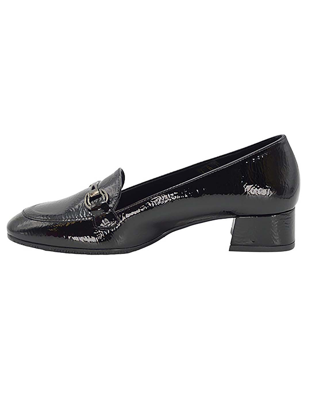 Stiledivita mocassino con morsetto in naplak nero 9256