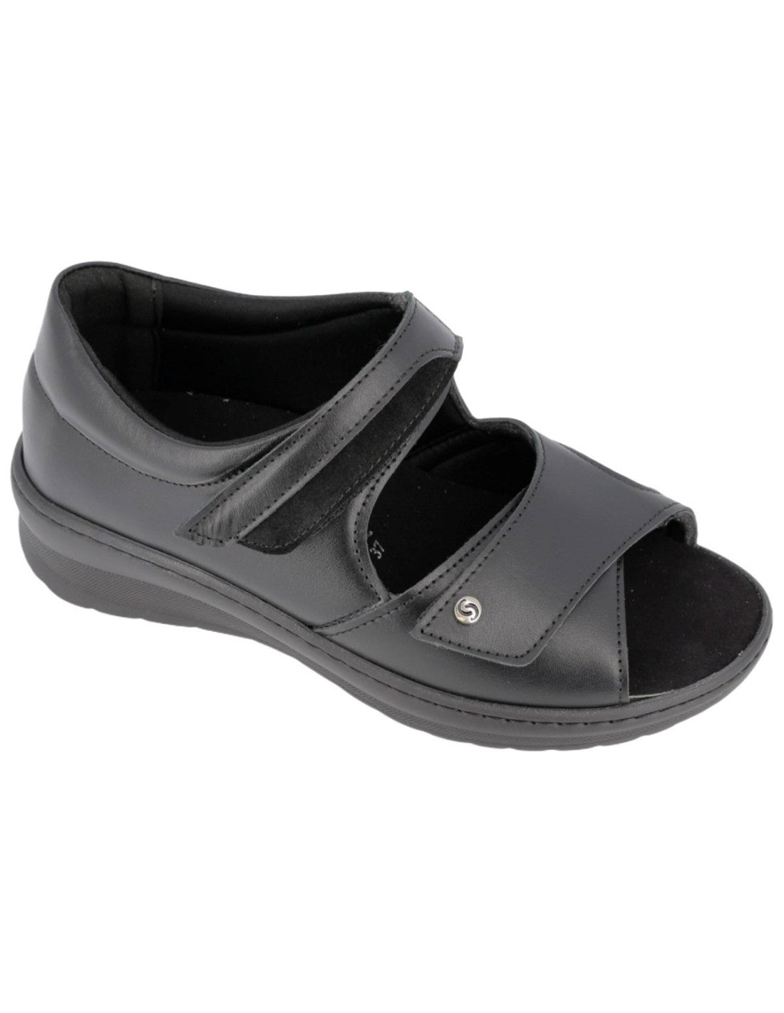 S3200 - Scarpa ortopedica con calzata ampia e comoda - Galaxy/Nappaelast Nero