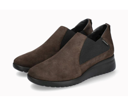 MEPHISTO IBELINA 1220T – Sneaker Donna in Camoscio Marrone con Zeppa e Plantare Estraibile