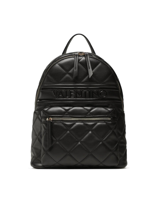 VALENTINO BAGS Zaino Donna Nero Trapuntato con Dettagli a Contrasto