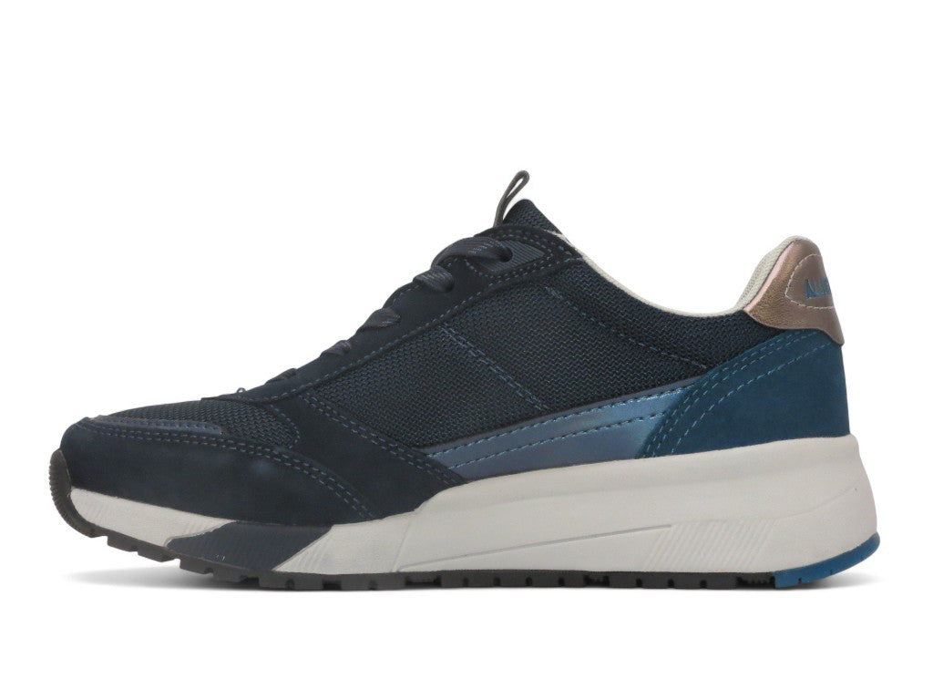 Allrounder Venice – Sneaker donna in camoscio e tessuto con zip laterale e plantare estraibile