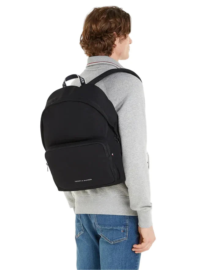 TOMMY HILFIGER Zaino Uomo Nero con Porta Laptop