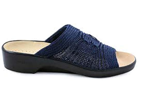 Arcopedico 1301 Ciabatta In Knitted Classic Aperta SPLASH 09 navy