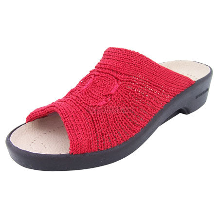 Arcopedico 1301 Ciabatta In Knitted Classic Aperta SPLASH I 06 Red