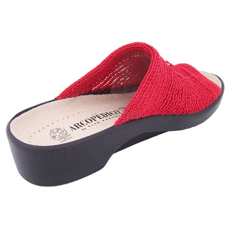 Arcopedico 1301 Ciabatta In Knitted Classic Aperta SPLASH I 06 Red