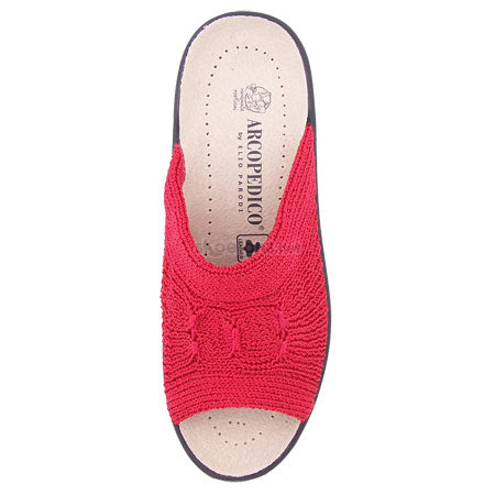 Arcopedico 1301 Ciabatta In Knitted Classic Aperta SPLASH I 06 Red